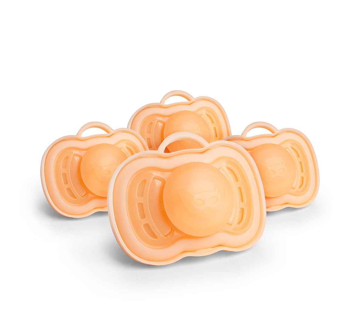 4-pack Pacifiers, 6+ months, Peach