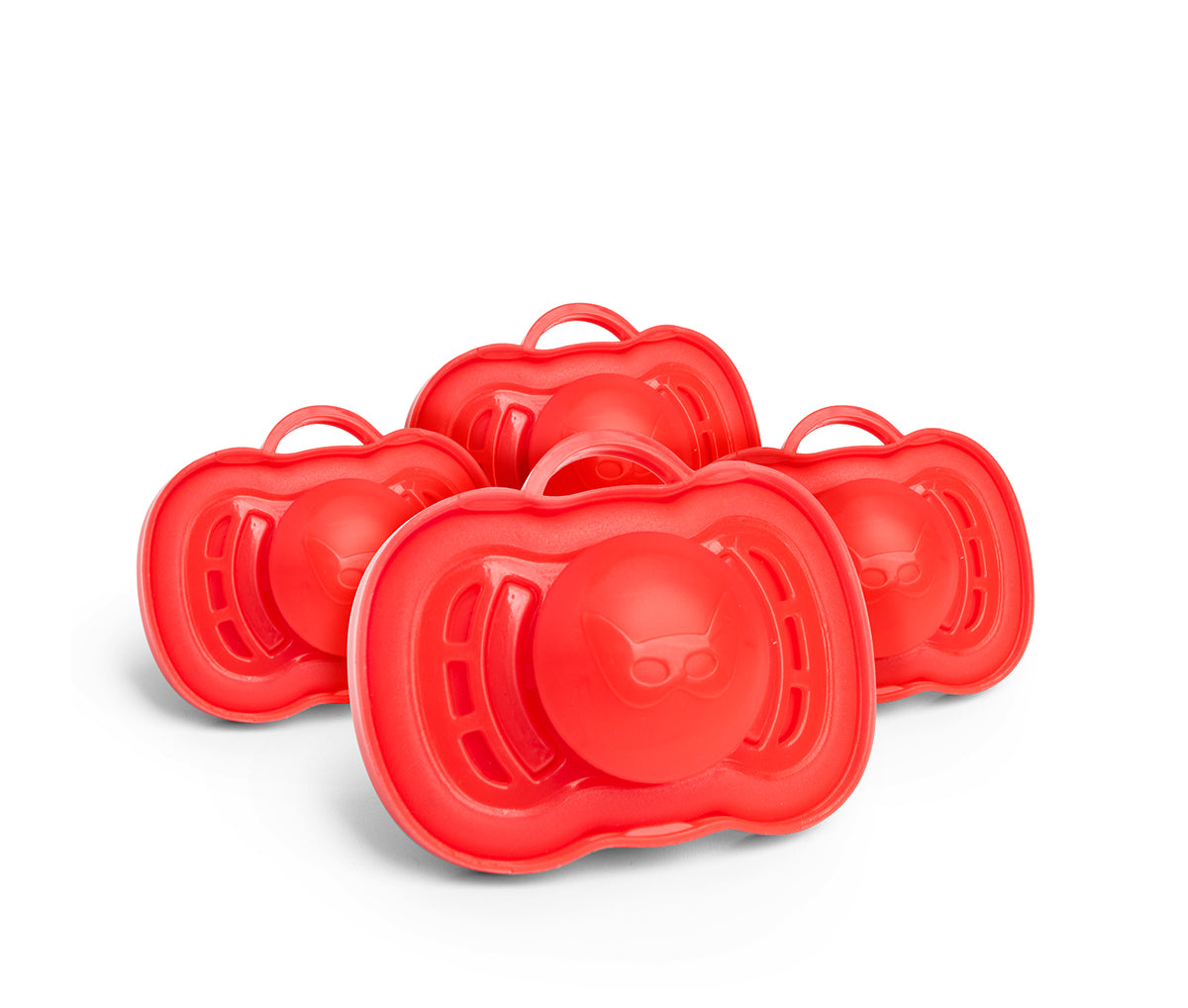 4-pack Nappar, 6+ månader, Röd
