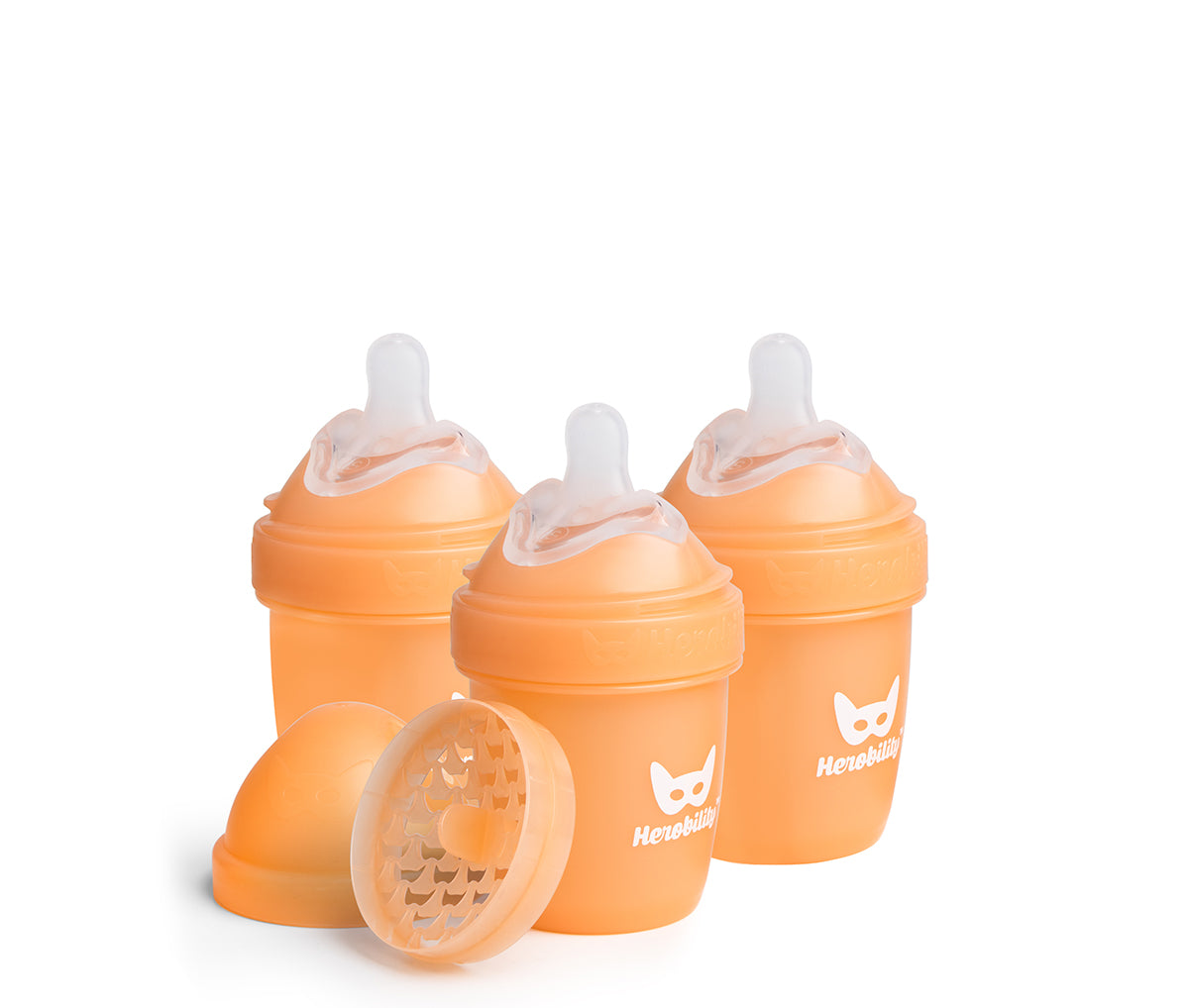 3-pack Nappflaskor 140 ml – Peach
