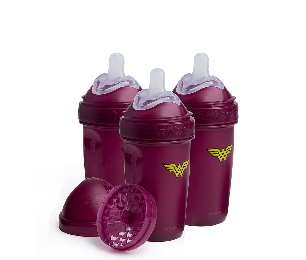3-pack Nappflaskor 240 ml - Wonder Woman