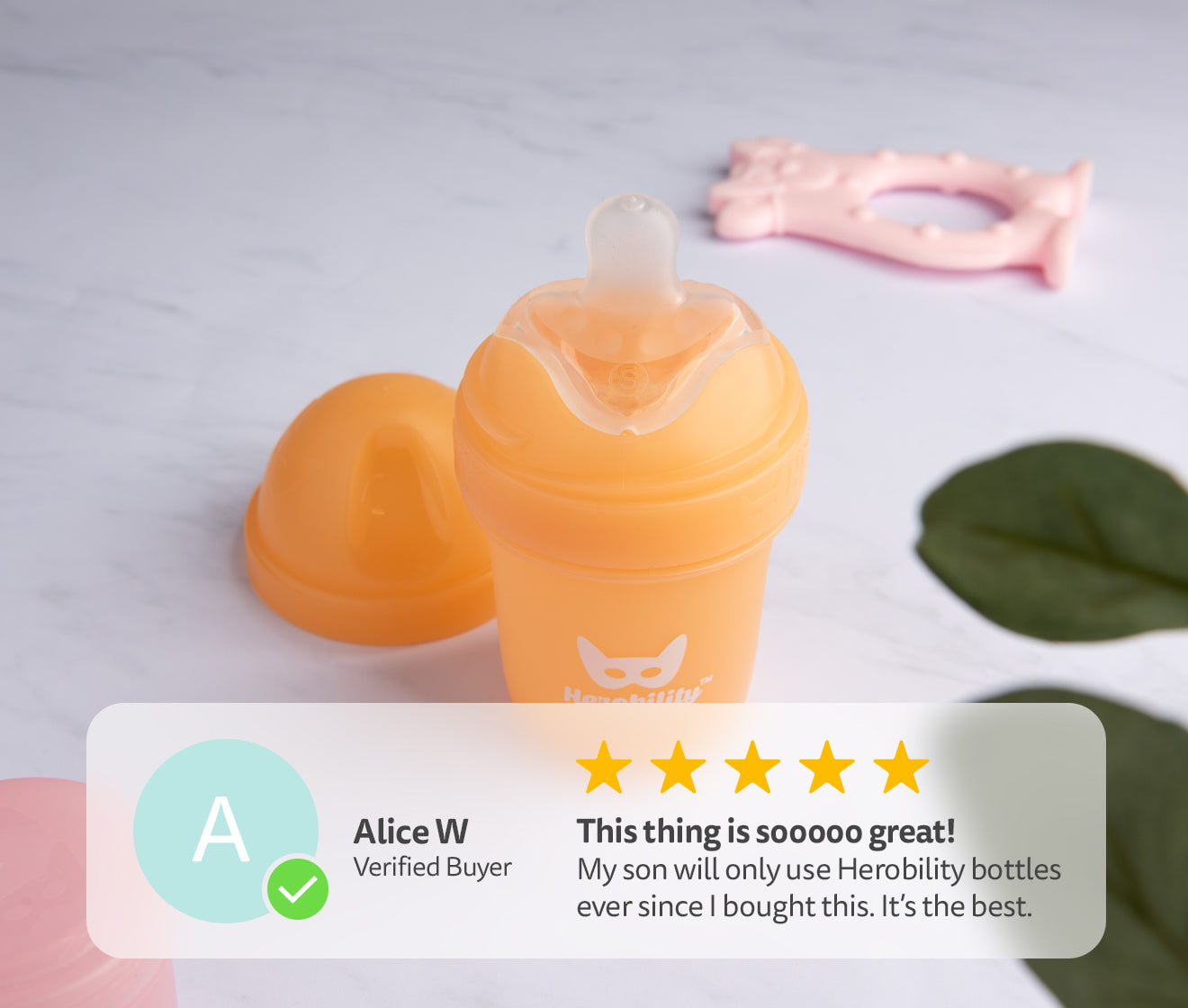 3-pack Nappflaskor 140 ml – Peach