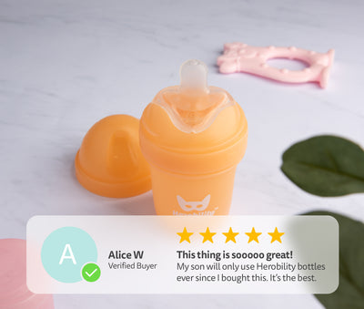 3-pack Nappflaskor 140 ml – Peach