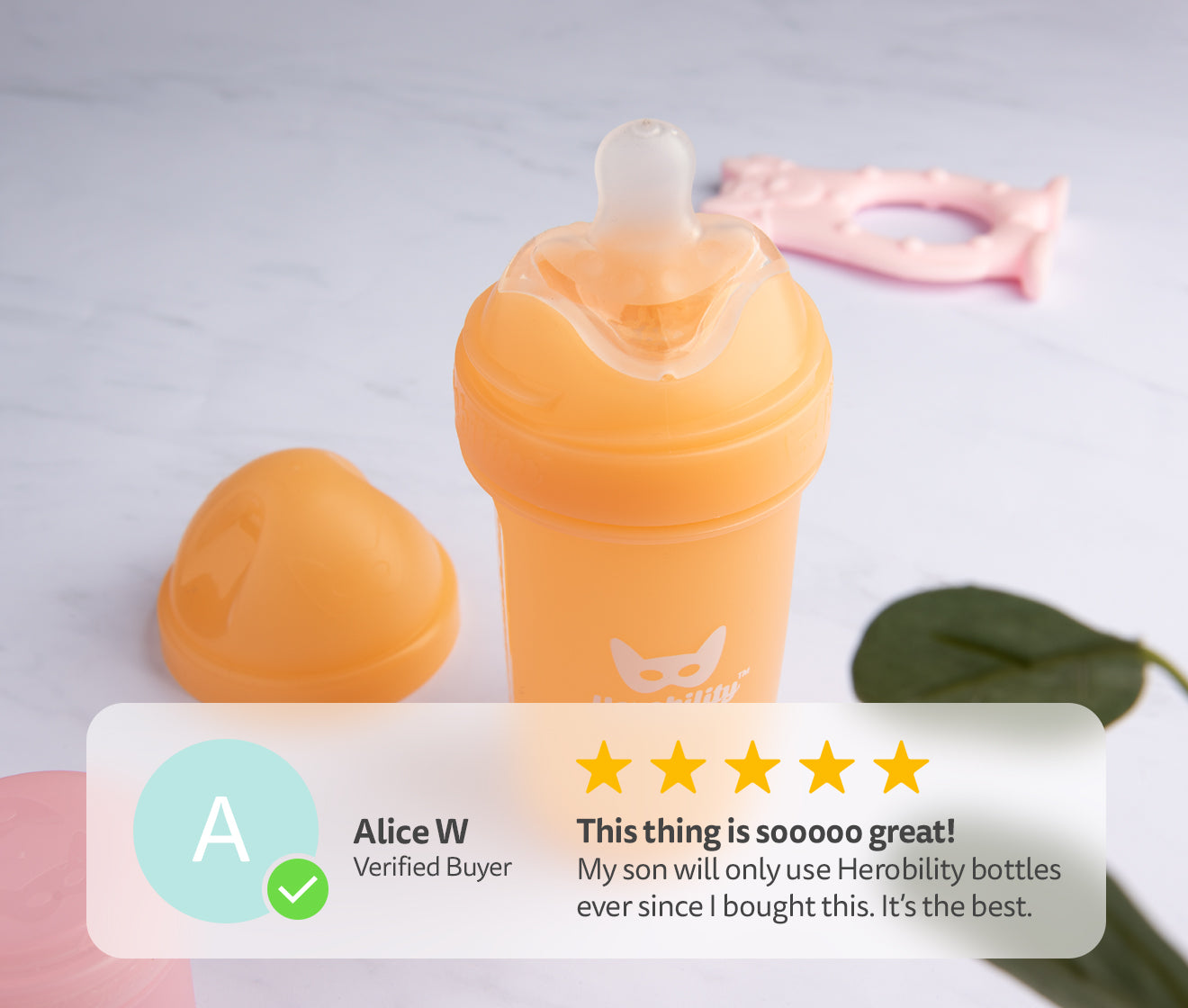 3-pack Baby Bottles 240 ml – Peach